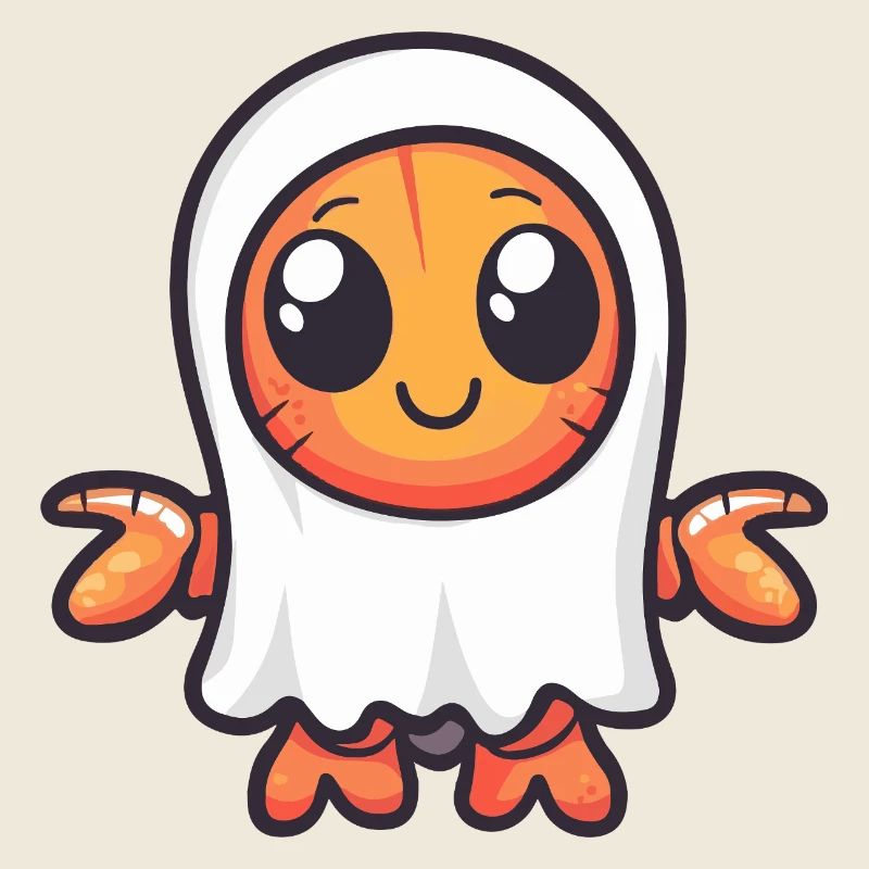 Hummer Krebs Halloween Geist