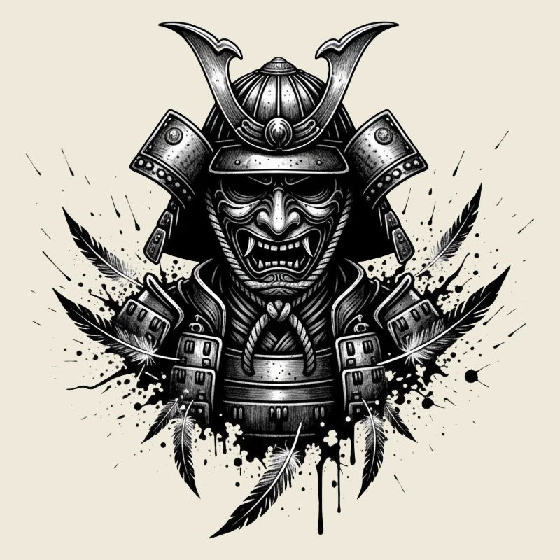Schattensamurai Tintenmasken-Design
