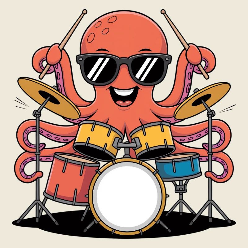 Drummer Octopus Band Groove