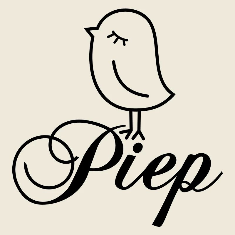 Bip de moineau - Motif de dessin animé d’oiseau bip