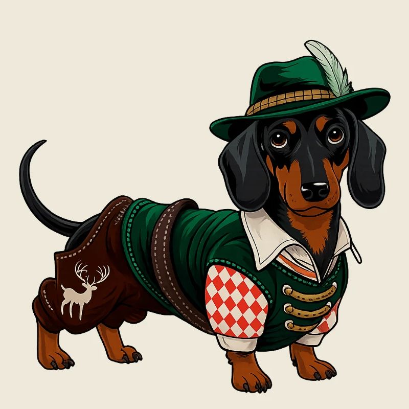 Costume de teckel bavarois