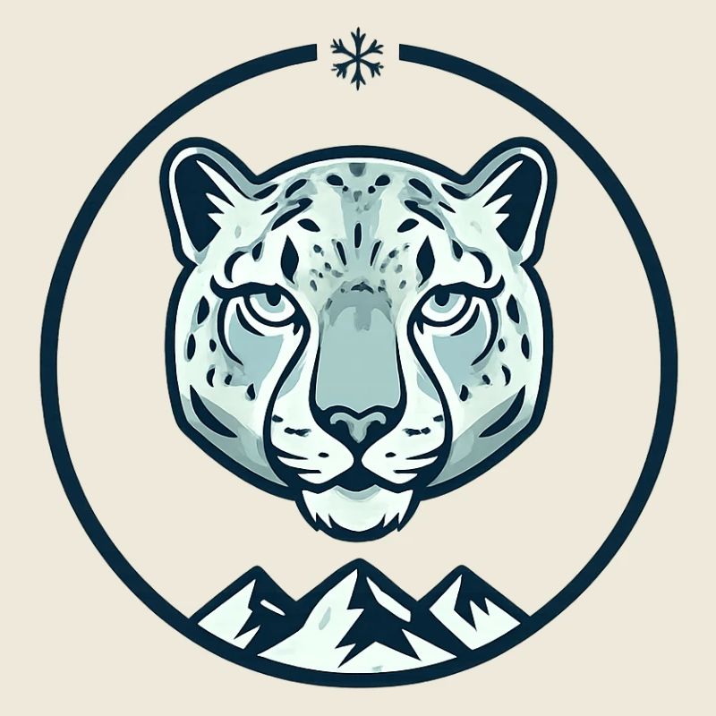Mountain snow leopard