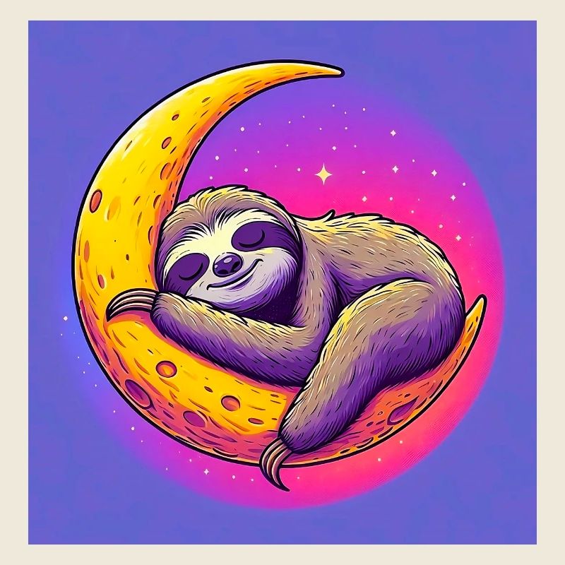 La paresse dort sur la Lune