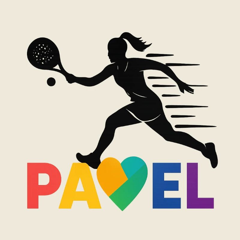 Padel Herz Regenbogen Sprint