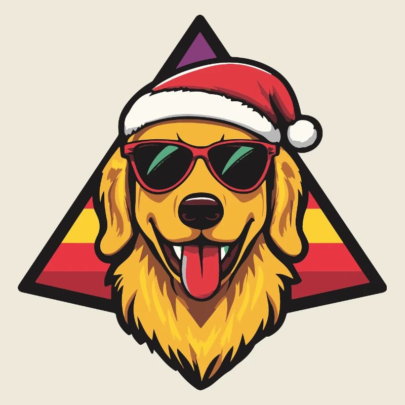 Style Chien en Père Noël