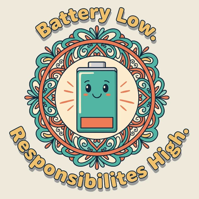 Mandala Batterie Faible
