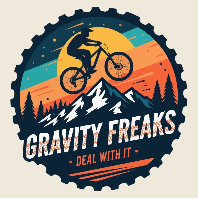 Gravity Freaks MTB Sunset Badge