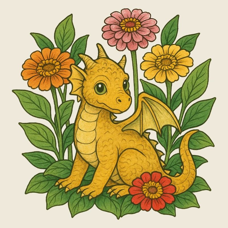 Golden Dragon in Bloom