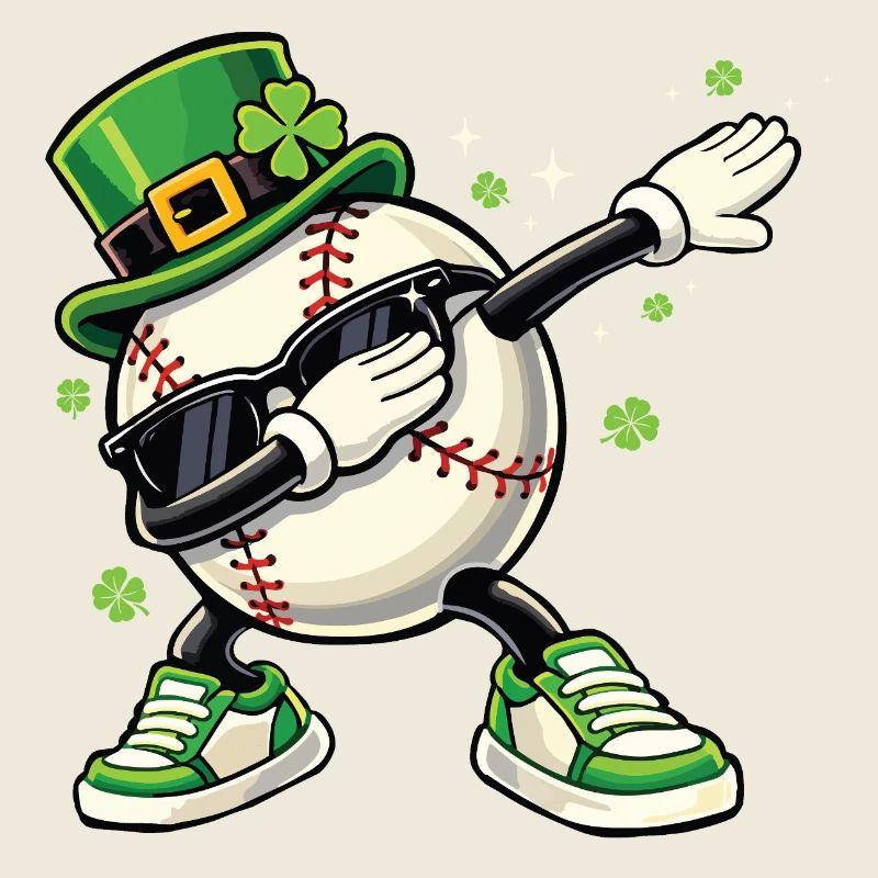Baseball-Leprechaun St. Patrick's