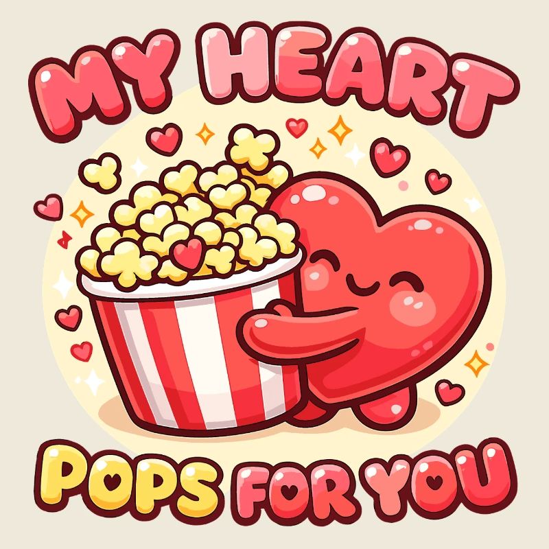 Cœurs de popcorn sucrés pour la Saint-Valentin