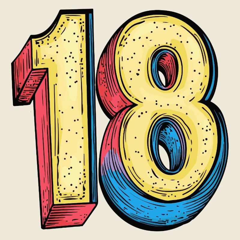 18 Nombre Coloré