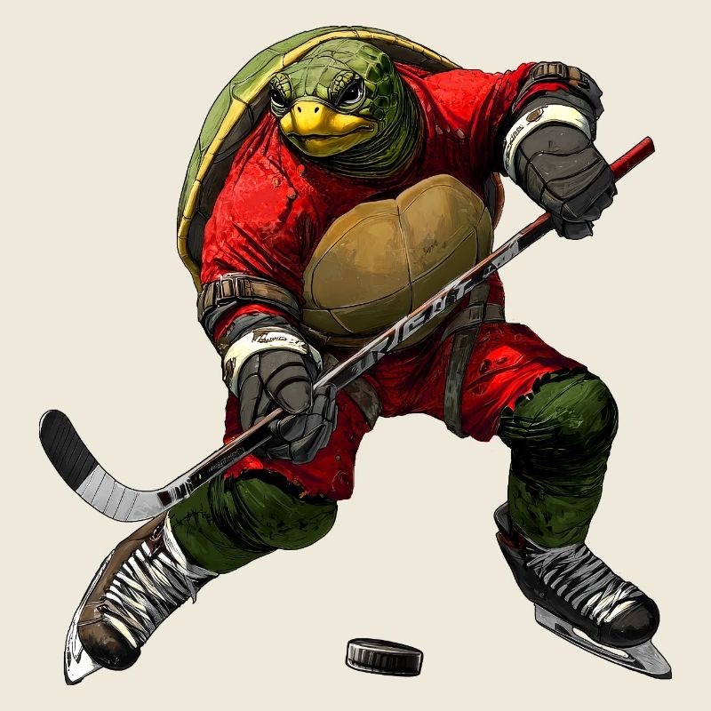 Schildkröten Eishockey