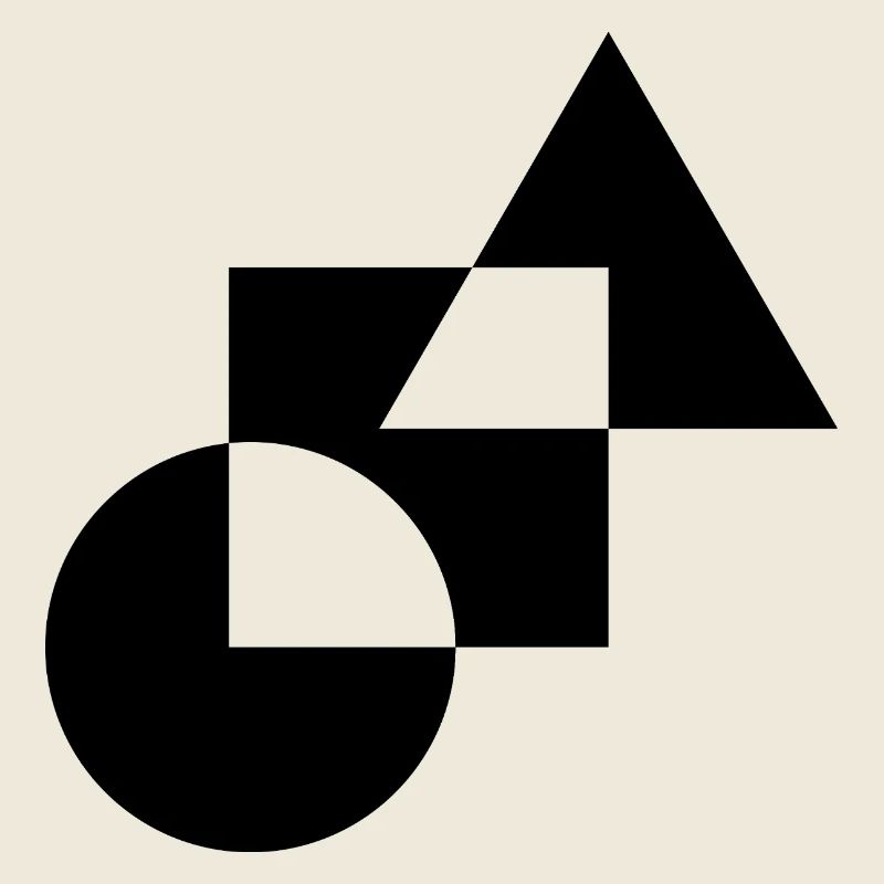Geometric Bold Shapes Design T-Shirt