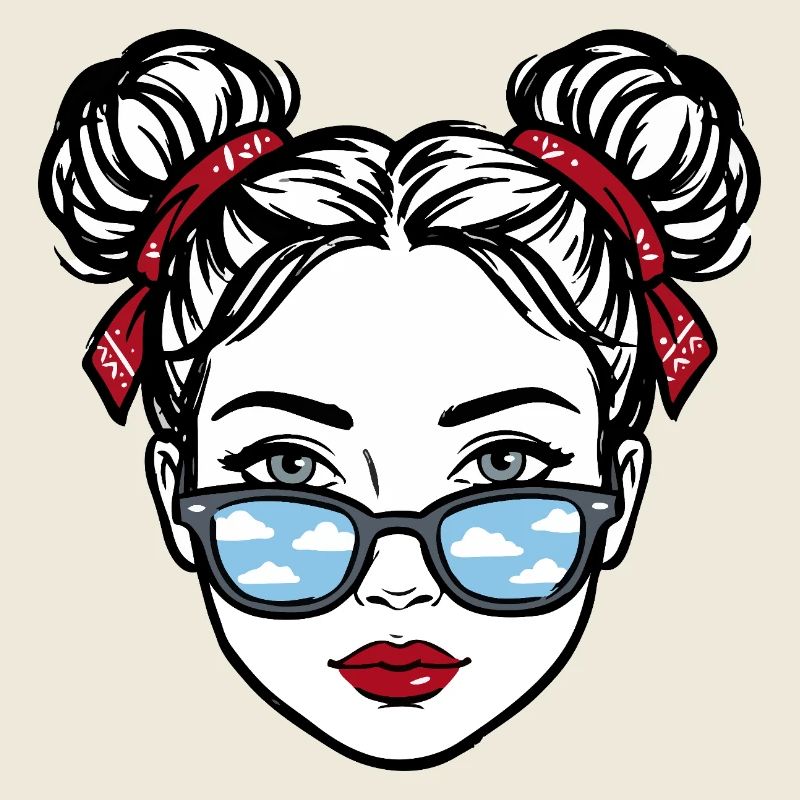 Fille à lunettes Cloud Reflex Pop Art