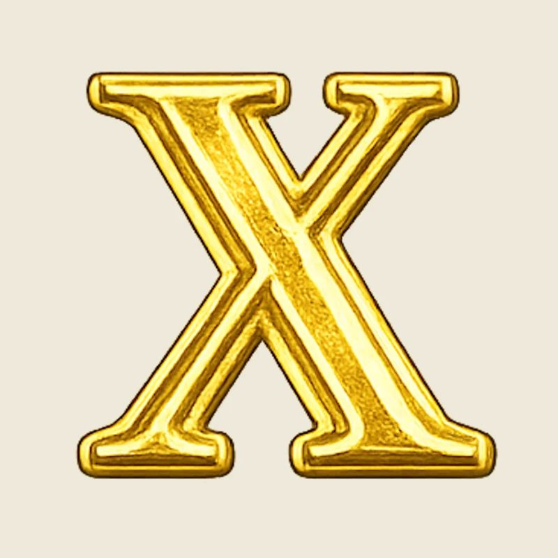 Gold X Emblem