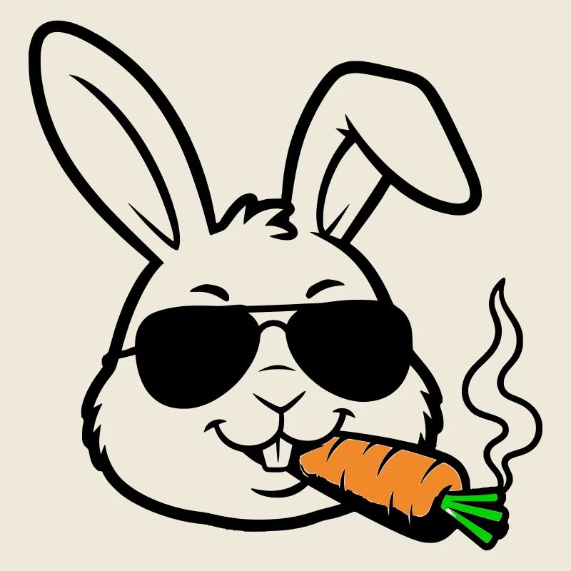 Hase Brille Karotte Comic