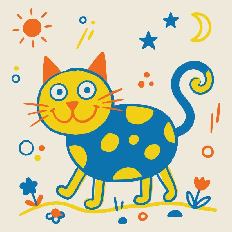 Kunterbunte Katze