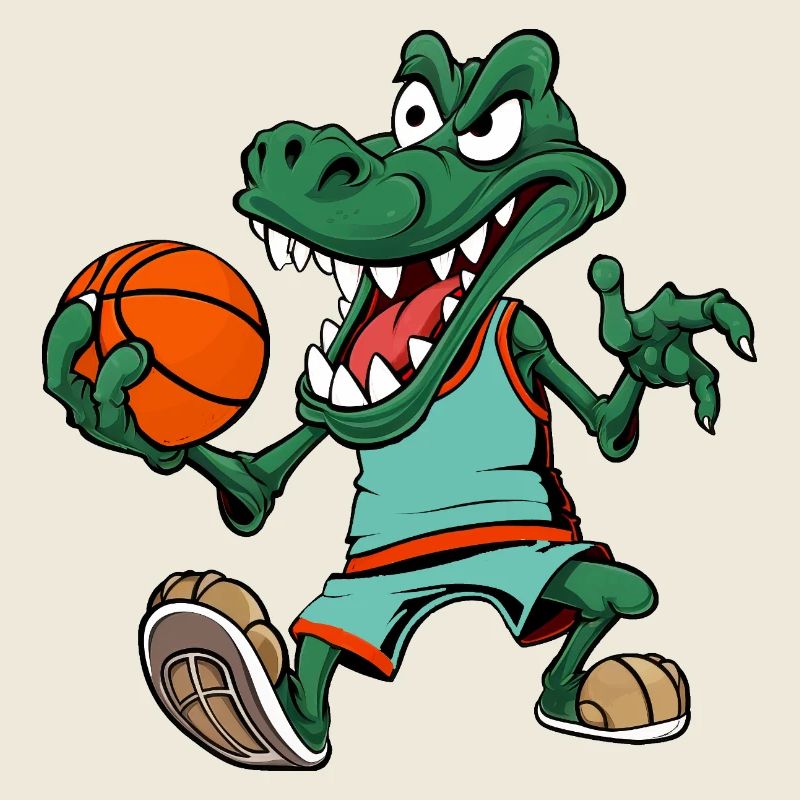 Basketballer Krokodil
