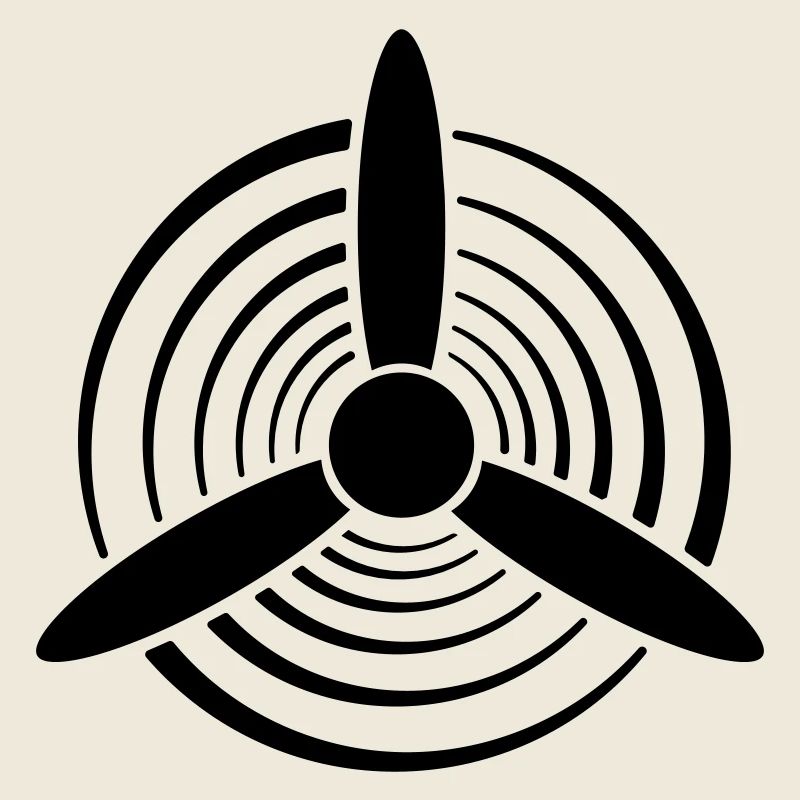 Hélice graphique couleur unie