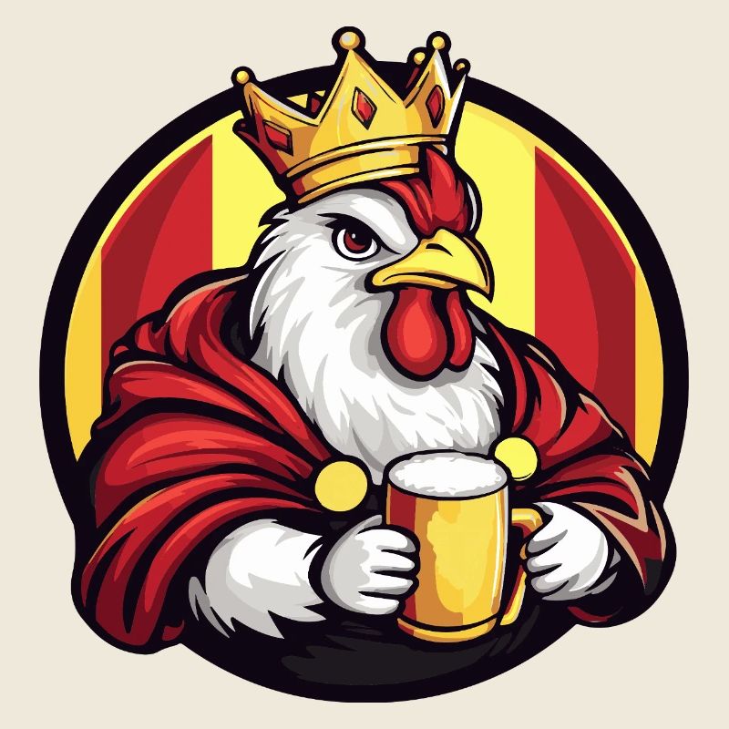 Bière au poulet drôle