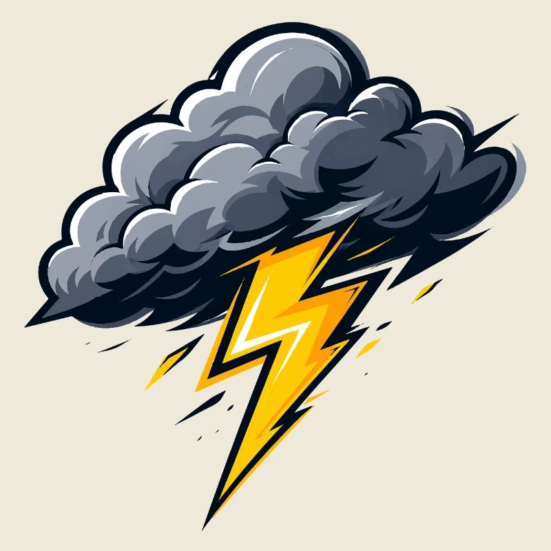 Cloud Lightning Thunderstorm Storm Weather Motif
