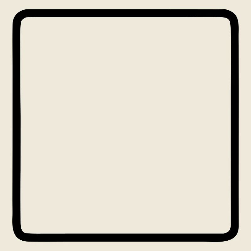 Square Frame Rounded Outline