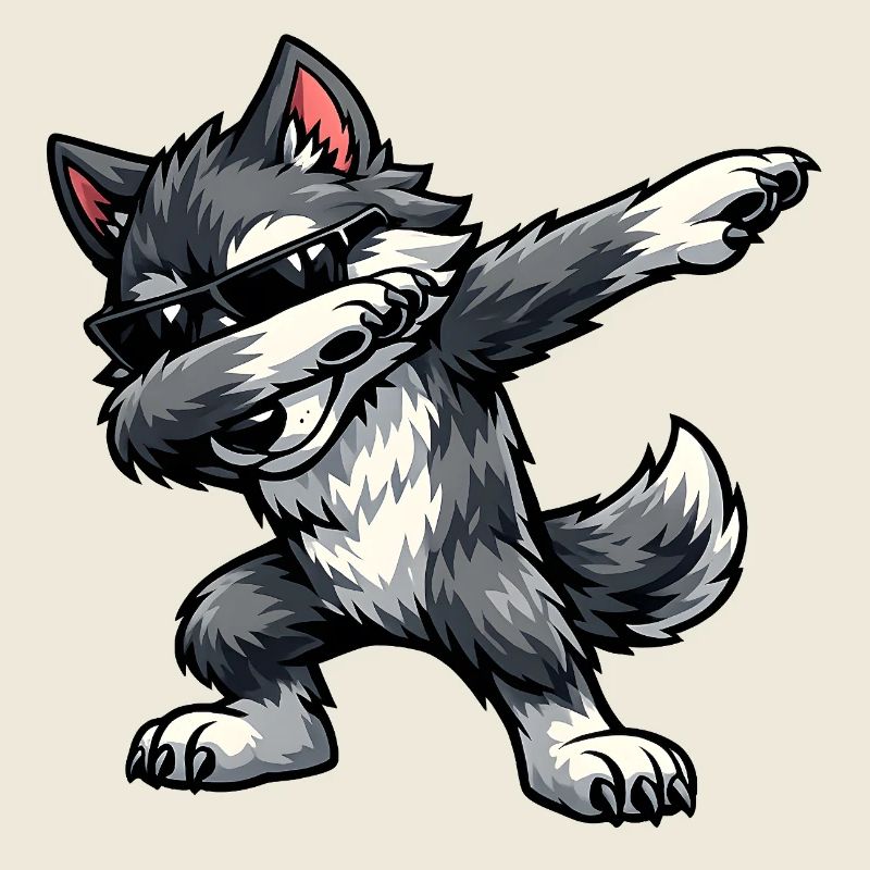 Dabbing Wolf