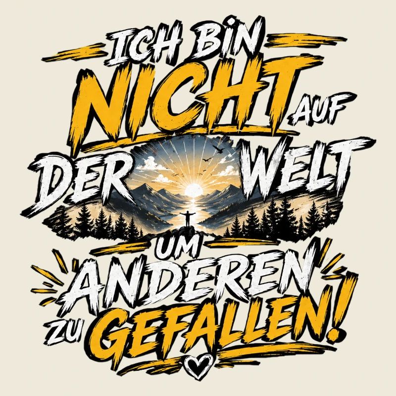 Ich bin nicht auf der Welt um zu gefallen
