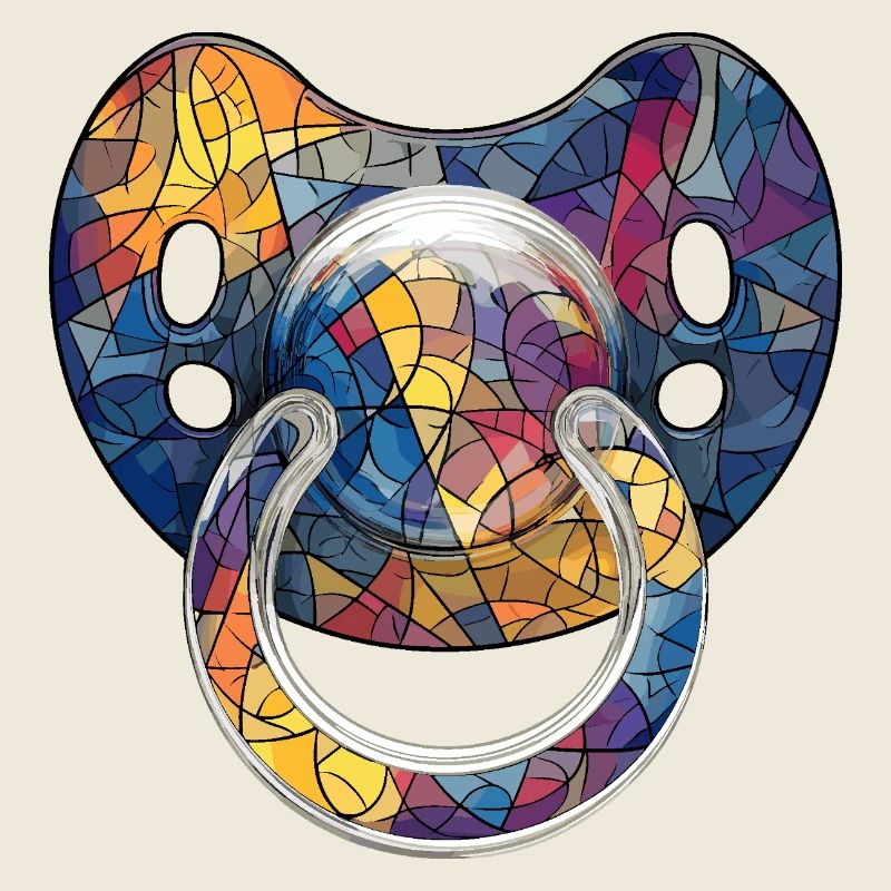 Bunter Schnuller - Mosaik Babywelt