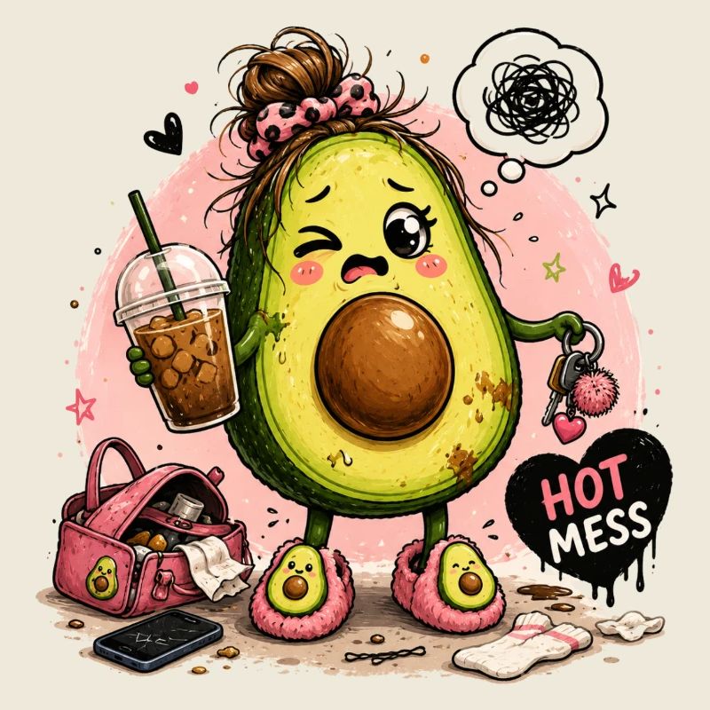 Kawaii Avocado Hot Mess