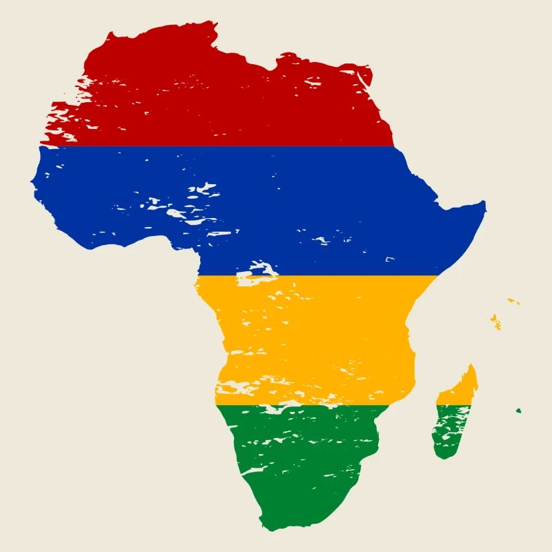 Mauritius Flagge Afrika