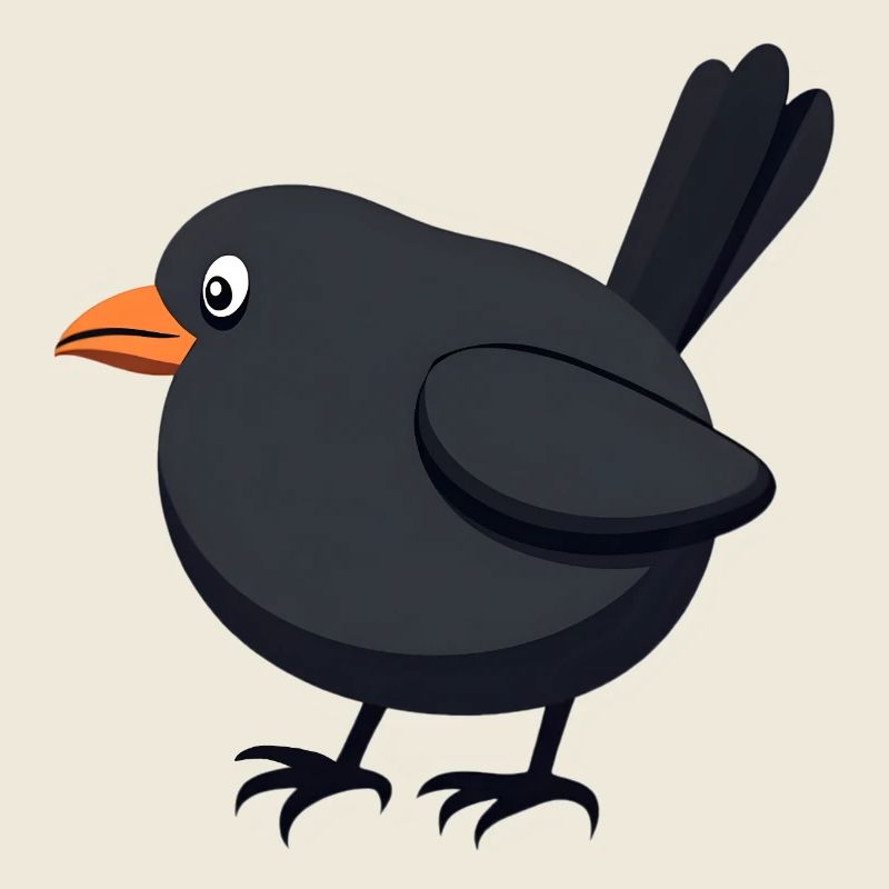 oiseau merle noir
