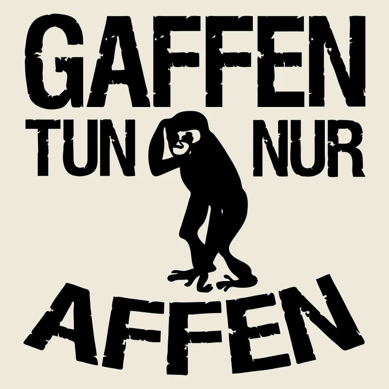 Gaffen tun nur Affen Geschenk Gaffer Auto Spruch
