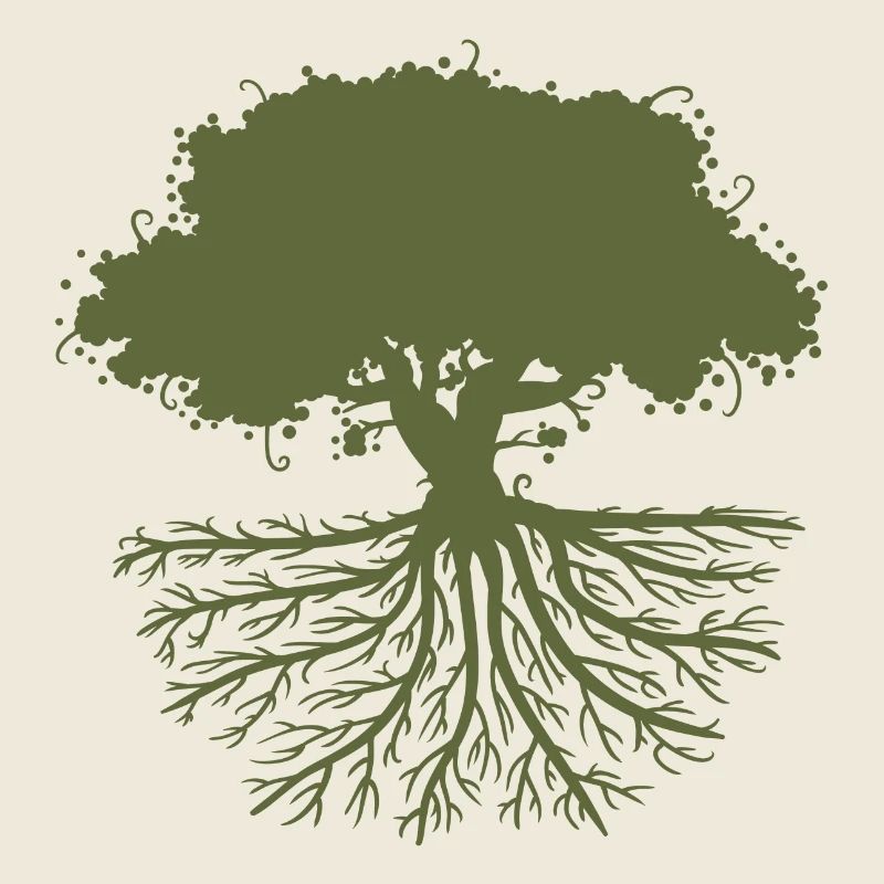 tree roots green