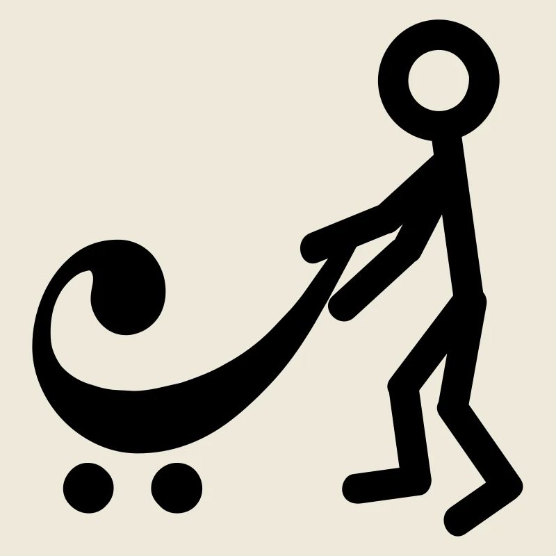 Joueur de basse avec un nouveau bébé