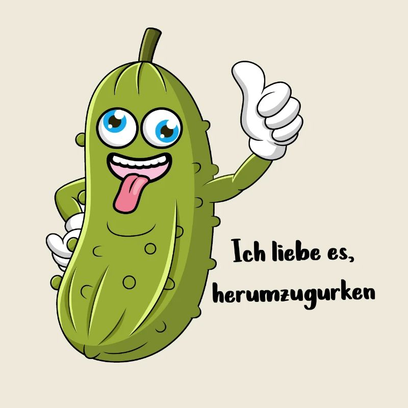 Herumgurken - lustige Gurke Geschenkidee