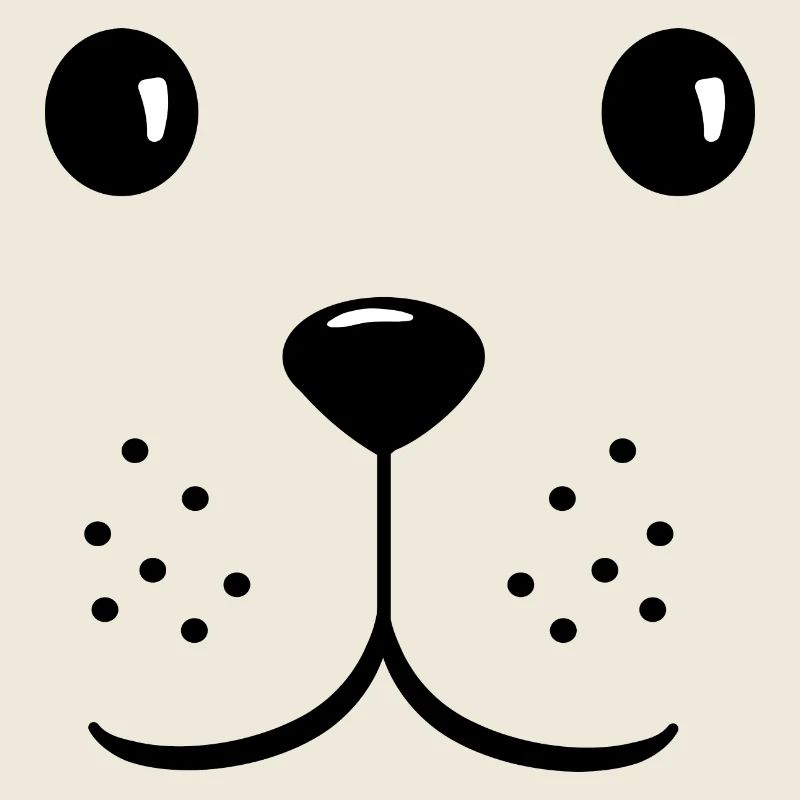 Hundekopf süßes Gesicht