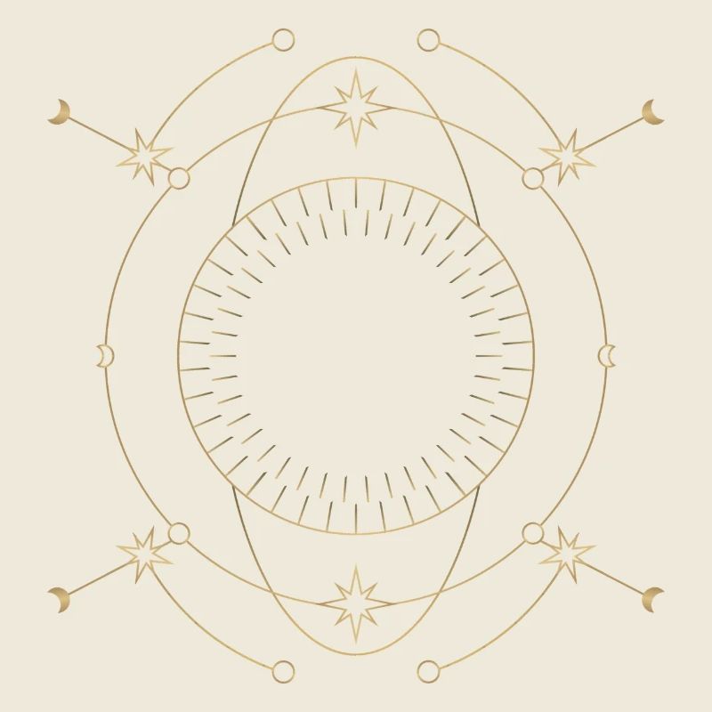 Goldener Sternenkreis Orbit-Design