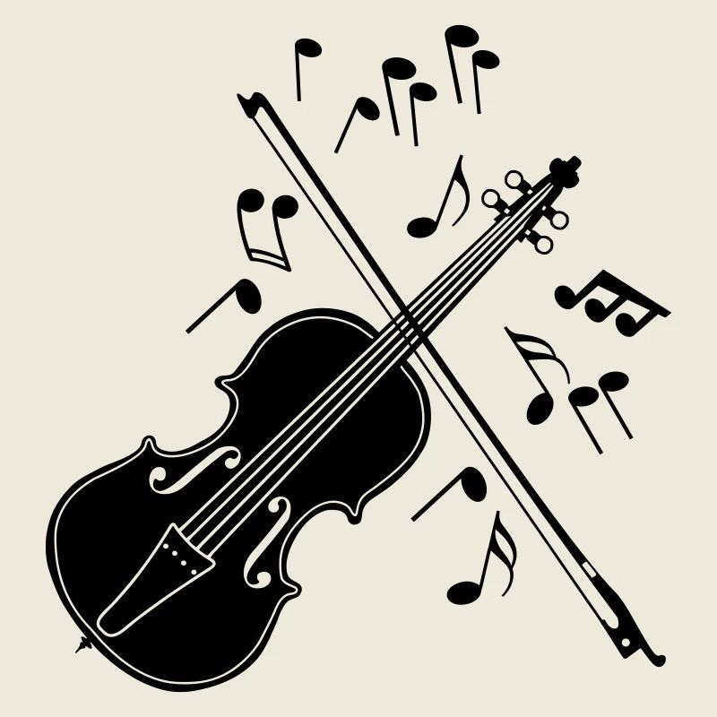 Violon avec notes