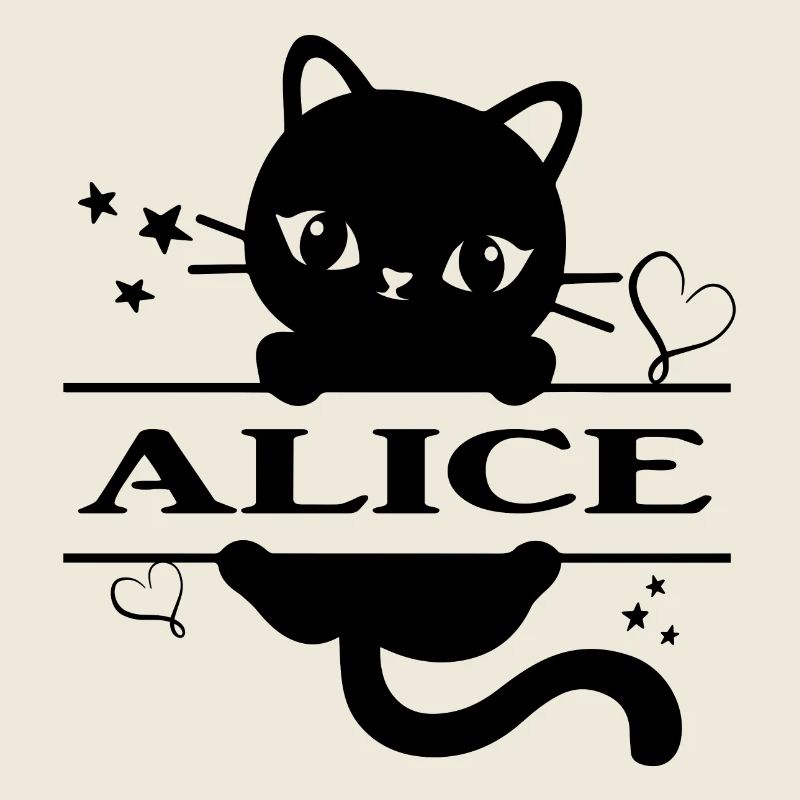 T-Shirt Alice Katze T-Shirt Geschenkidee