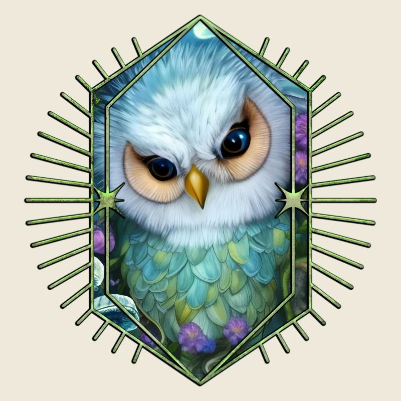 Hibou mignon les oiseaux de la nuit