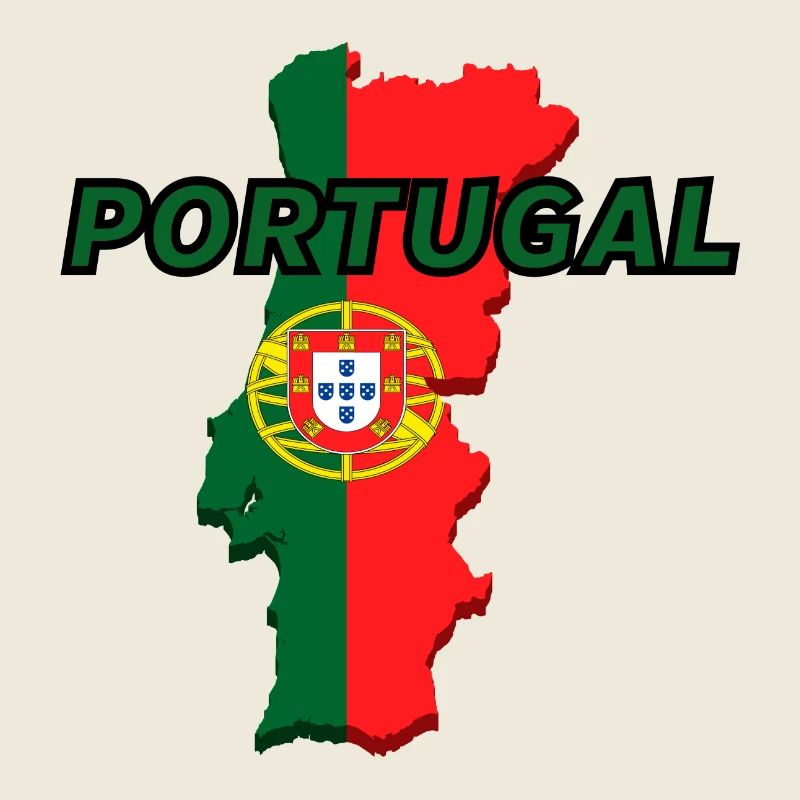 Carte drapeau du Portugal