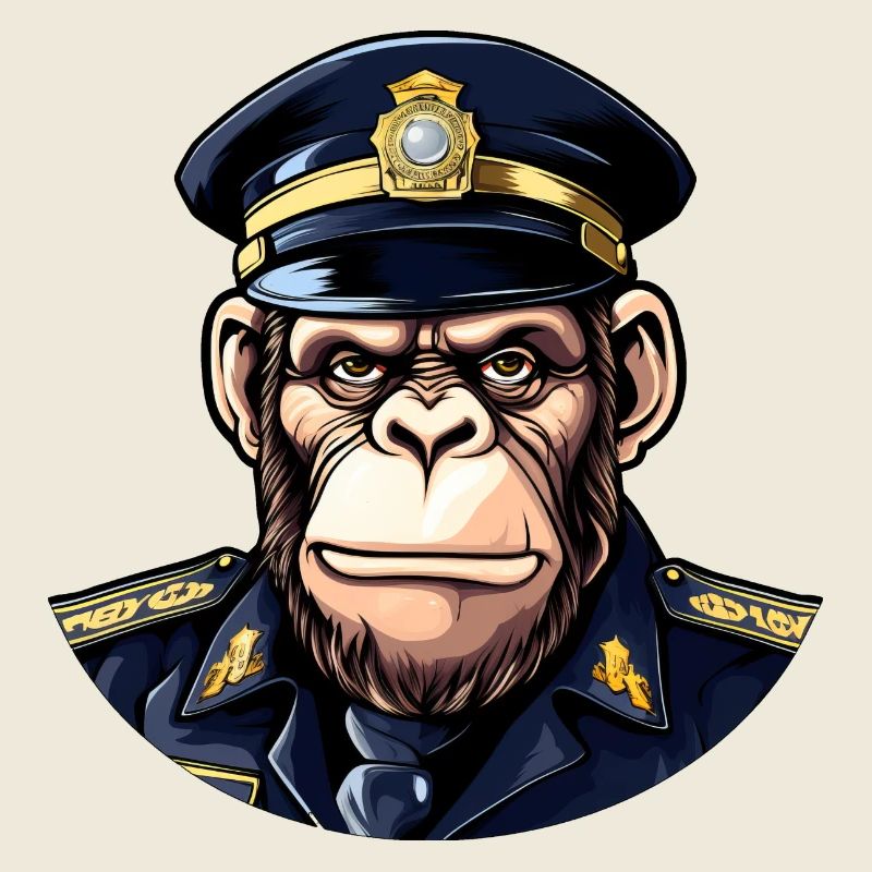 Policier chimpanzé