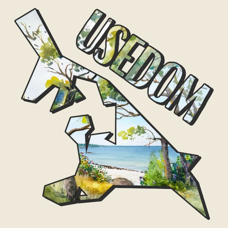 Carte à l’aquarelle d’Usedom
