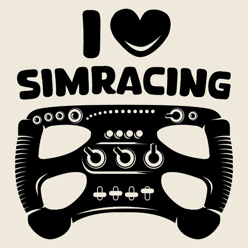 j’aime simracing Gaming Sim Racer Logo Heart Icon
