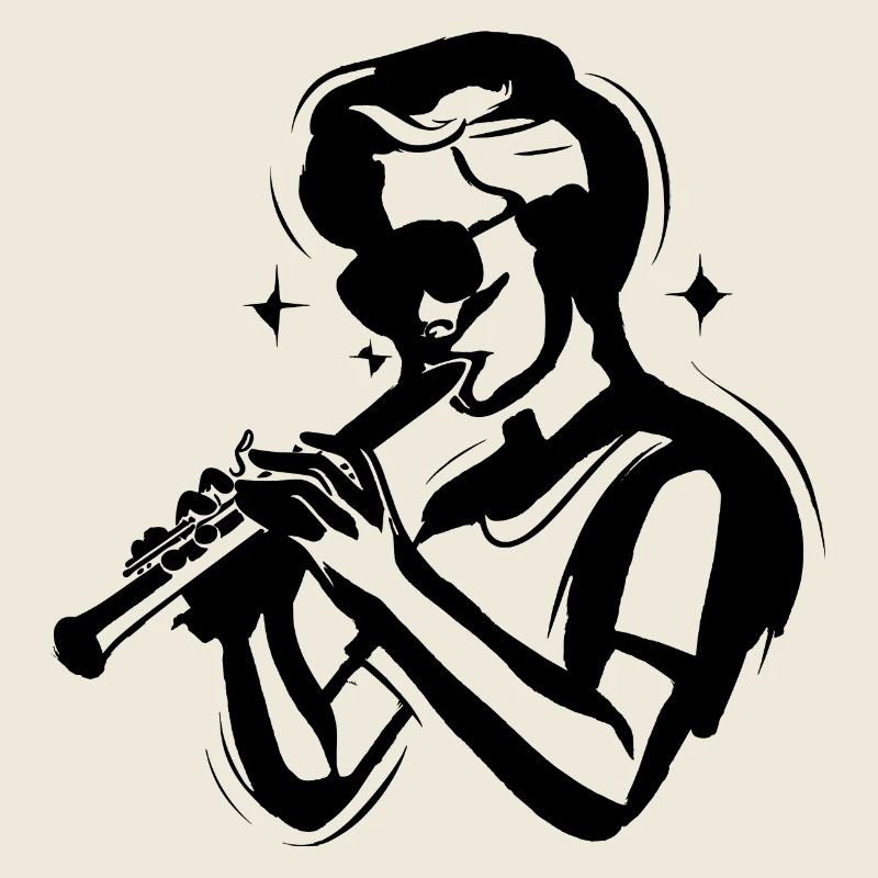 Flute Boy Sketch
