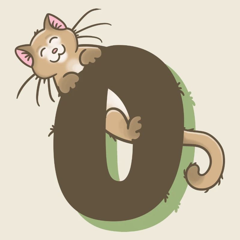 Katze Zahl 0