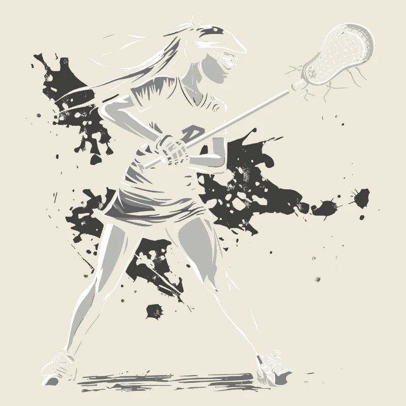 Lacrosse Spielerin