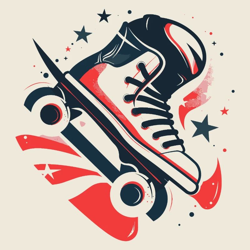 Roller Skates Zeichnung
