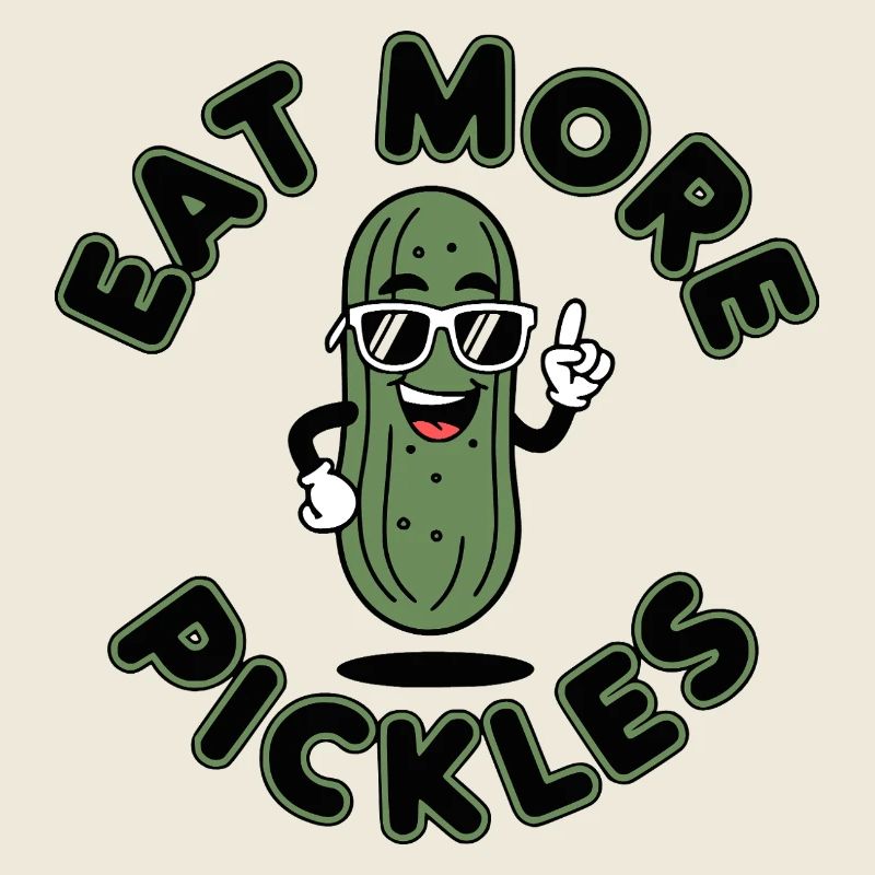 Eat More Cornichons Concombres Fun Chemise